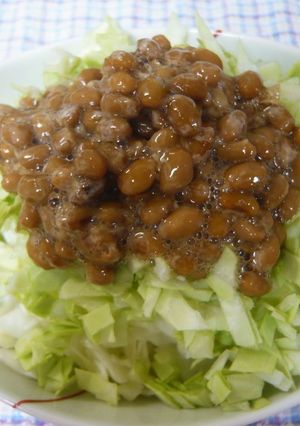 黒酢が決め手！キャベツ納豆-レシピのメイン写真