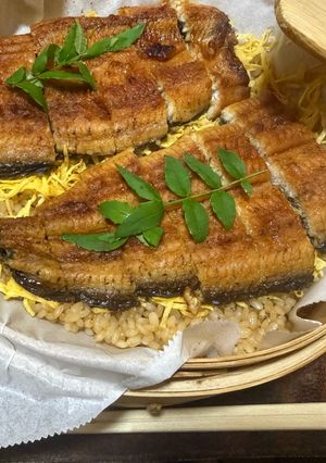 【土用の丑の日】蒸篭でうなぎおこわ-レシピのメイン写真