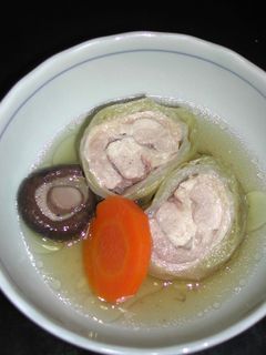 鶏もも肉のキャベツ巻き煮込-レシピのメイン写真