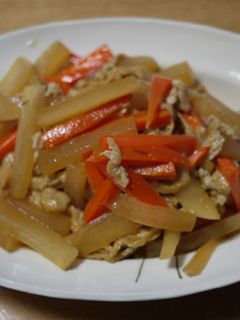 大根と人参の炒め煮-レシピのメイン写真
