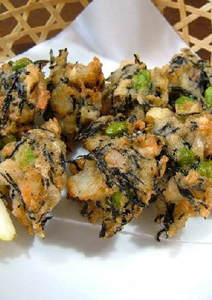 エビとひじきの彩り揚げ♪-レシピのメイン写真