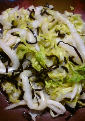 とっても簡単な白菜の昆布和え-レシピのメイン写真