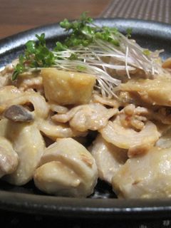 豚肉と里芋の味噌マヨ炒め-レシピのメイン写真