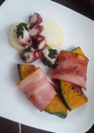 かぼちゃのベーコン巻き-レシピのメイン写真