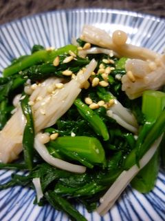 春菊とエノキのさっぱりポン酢和え-レシピのメイン写真