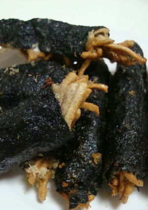 外は『サクッ！』新感覚ノリ蕎麦揚げ！！-レシピのメイン写真