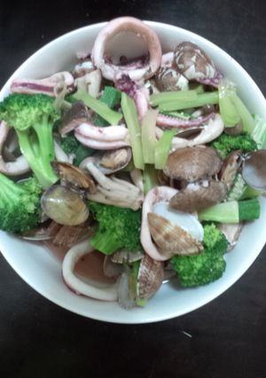 ★カンタン★野菜たっぷり海鮮蒸し-レシピのメイン写真