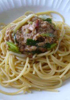 ツナねぎ和風パスタ-レシピのメイン写真