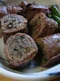 蕨の牛肉巻き