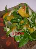 柿＊りんご＊かぶ　秋の果物と野菜のサラダ