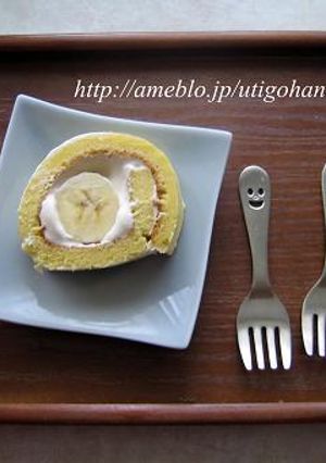 ロールケーキ♪バターなしです!-レシピのメイン写真