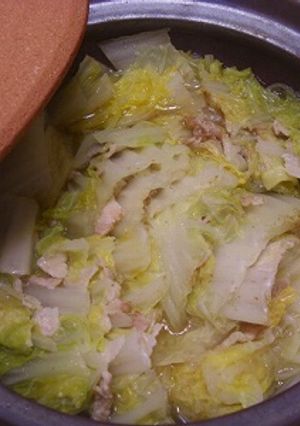 白菜と豚バラ肉の重ね蒸し-レシピのメイン写真