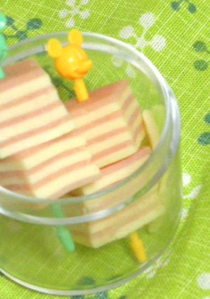 お弁当に❤ハムとチーズのミルフィーユ風-レシピのメイン写真