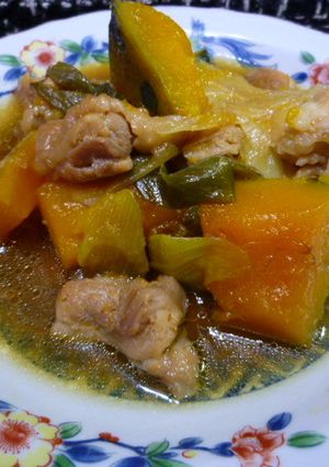 ほくほくかぼちゃと鶏のサッと煮-レシピのメイン写真