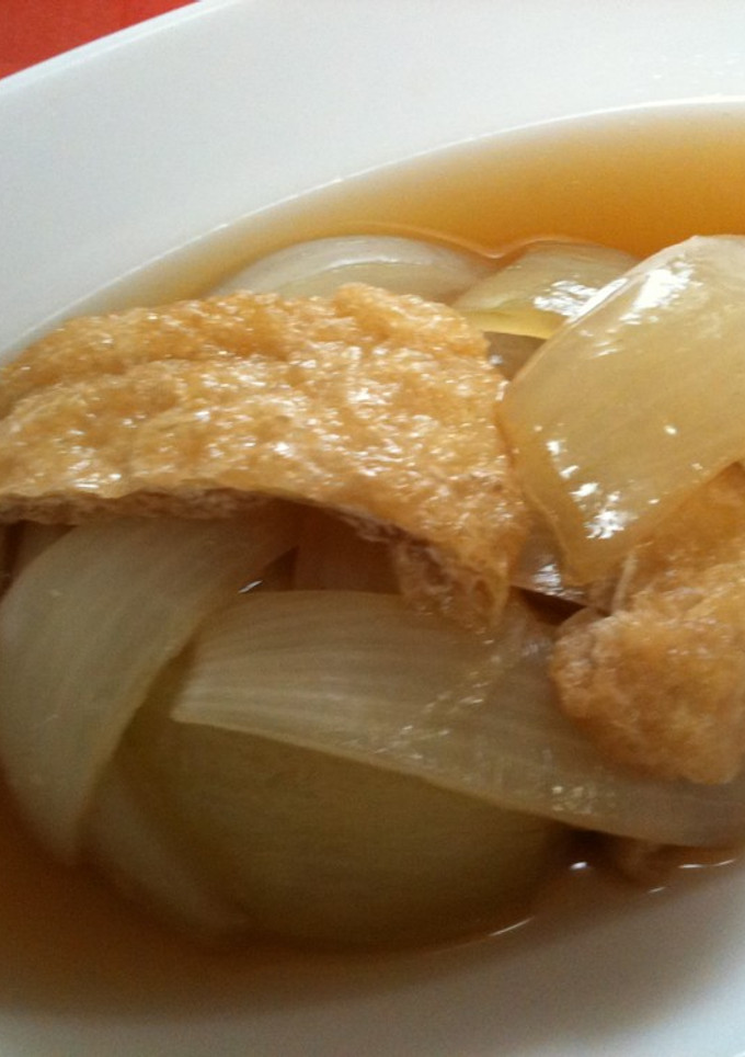 ☆簡単☆新玉ねぎと油揚げの煮物-レシピのメイン写真
