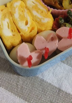 キャラ弁にも♡ハートのソーセージで愛を♡-レシピのメイン写真