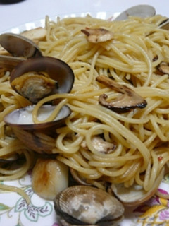 贅沢!マツタケとアサリのパスタ☆-レシピのメイン写真