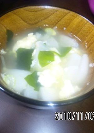 体ホカホカ〜(^-^)カブの中華スープ-レシピのメイン写真