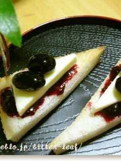 *黒豆とチーズdeブルーベリーカナッペ*-レシピのメイン写真