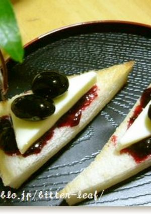 *黒豆とチーズdeブルーベリーカナッペ*-レシピのメイン写真