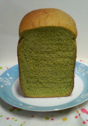 HBで☆抹茶生クリーム食パン♪-レシピのメイン写真