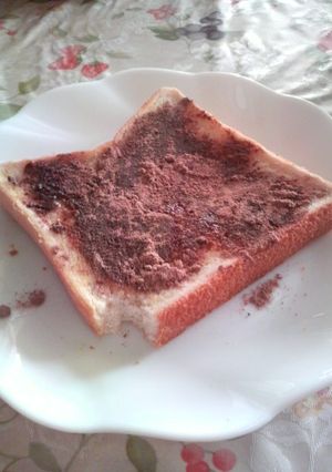 たっぷりかけて☆ココアかけパン-レシピのメイン写真