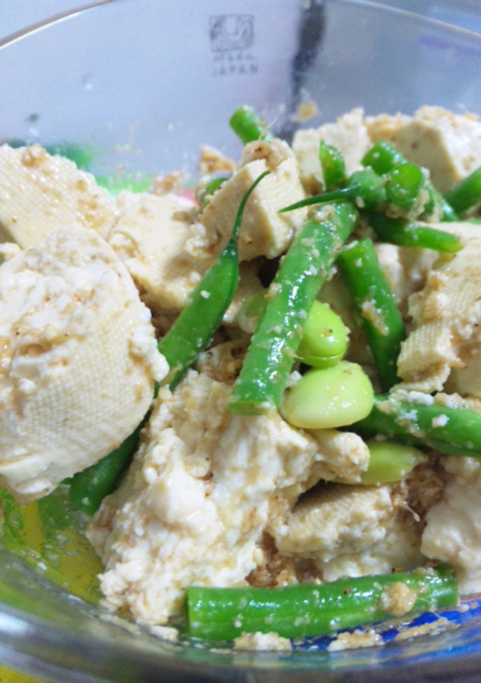 いんげんと豆腐の中華風胡麻和え★-レシピのメイン写真