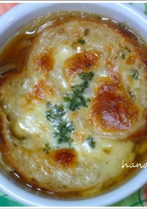 揚げて作る♪簡単オニオングラタンスープ-レシピのメイン写真