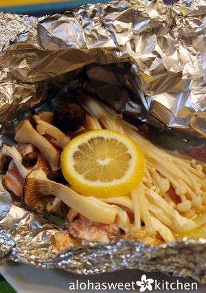 秋鮭のきのこたっぷりホイル焼き-レシピのメイン写真