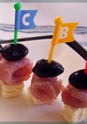 黒豆クリームチーズ生ハムのピンチョス-レシピのメイン写真