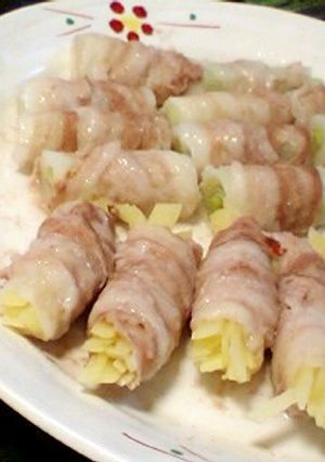 レンジ蒸し♪簡単じゃが豚グルグル-レシピのメイン写真