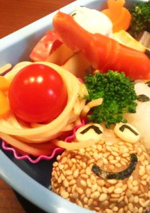 お弁当にかわいいスパケーキ-レシピのメイン写真