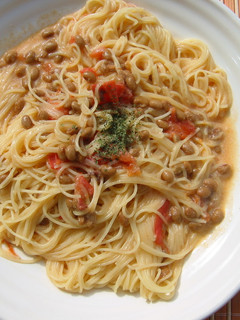 〇トマト●なっとう○クリーム●パスタ〇-レシピのメイン写真
