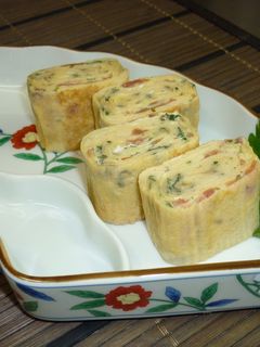 爽やか☆梅と大葉の卵焼き-レシピのメイン写真