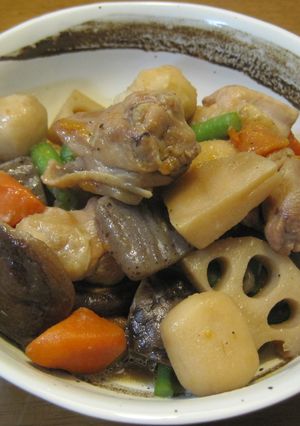 筑前煮（鶏肉と冷凍和風野菜の煮物）-レシピのメイン写真