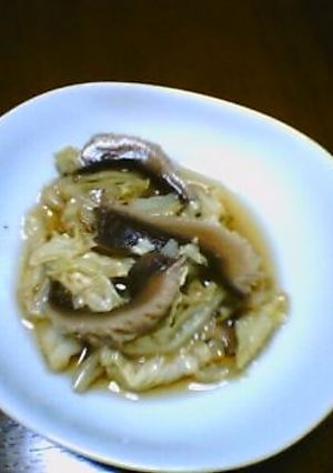 干しいたけとキャベツの煮ひたし-レシピのメイン写真