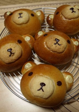 リラックマパン☆クリームパン?-レシピのメイン写真