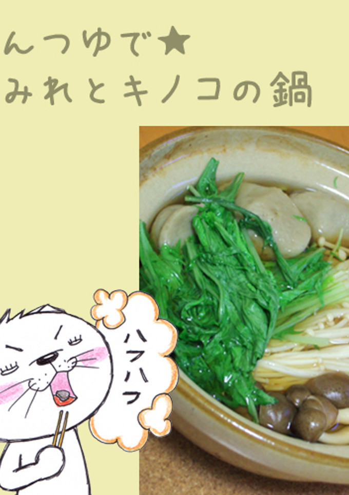 めんつゆで★つみれとキノコの鍋-レシピのメイン写真