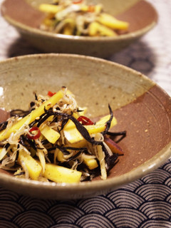 さつま芋としらすとひじきの炒め物-レシピのメイン写真