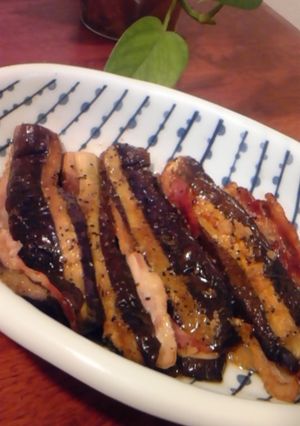 茄子とベーコンの生姜焼き-レシピのメイン写真