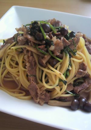 すき焼きのタレで和風パスタ-レシピのメイン写真