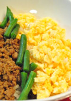 簡単☆三色そぼろ丼-レシピのメイン写真
