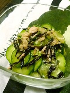 ツナ&きゅうり&ひじきの酢の物-レシピのメイン写真