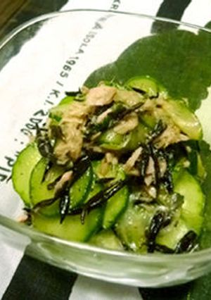 ツナ&きゅうり&ひじきの酢の物-レシピのメイン写真