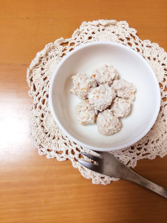 ●離乳食 後期●野菜入り♡ふわ②鶏だんご-レシピのメイン写真