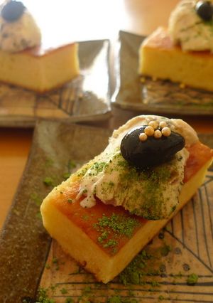 黒豆アイスONチーズ蒸しパン♪-レシピのメイン写真