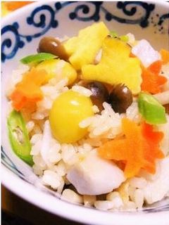 秋の炊き込みご飯-レシピのメイン写真