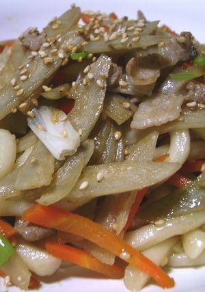 10分で簡単きんぴら焼うどん-レシピのメイン写真