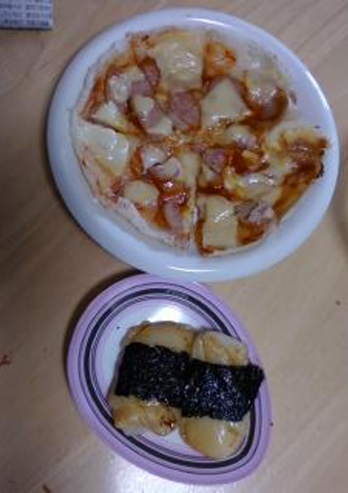 サクっともっちりお餅ピザ☆-レシピのメイン写真