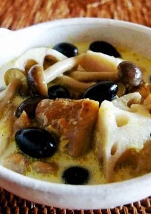 鶏肉とれんこんのスイートスパイシースープ-レシピのメイン写真